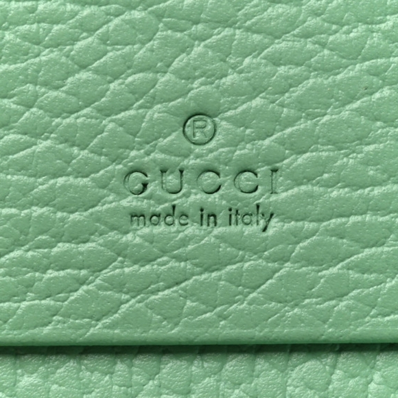 AUTHENTIC GUCCI CC TEAL SUMMER WALLET - Picture 4 of 10